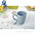 Taza de café de cerámica colorida modificada para requisitos particulares del logotipo de la impresión